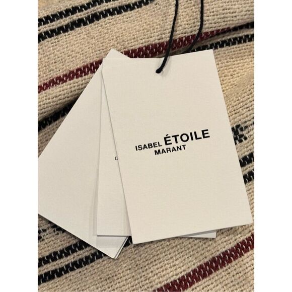 ISABEL MARANT ÉTOILE Jocadia Wrap Plaid Mini Skirt in Ecru NWT Size 40/ US 8 - Picture 11 of 13